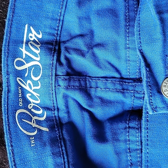 Sz16 Rock Star bright blue jeggings - Picture 3 of 4